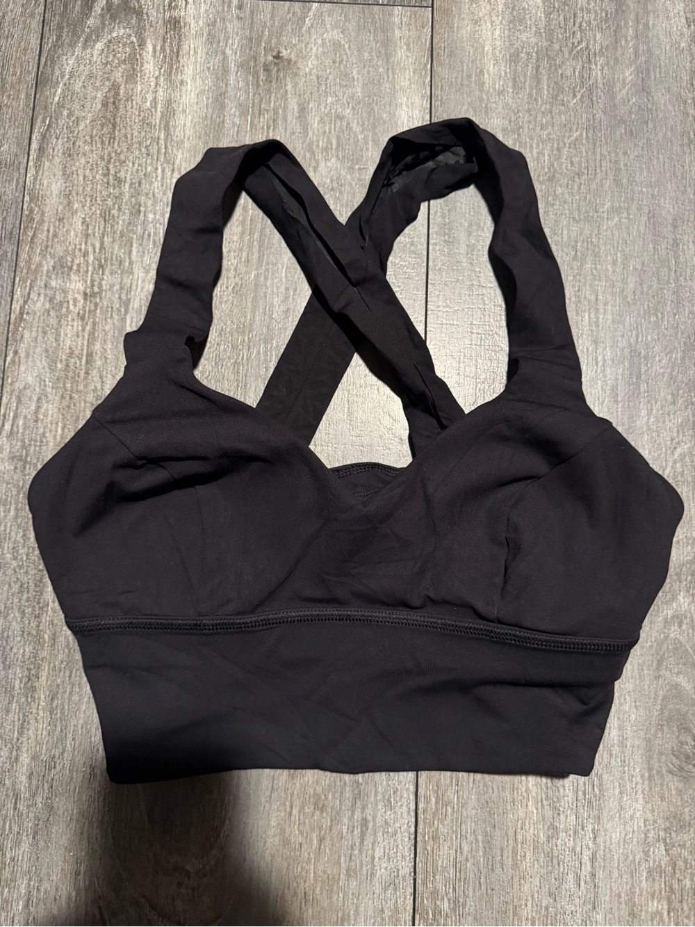 lululemon athletica Black Cross-Back Sports Bra